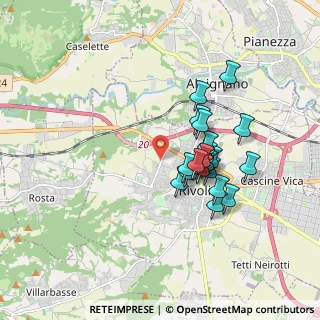 Mappa Corso Alcide de Gasperi, 10098 Rivoli TO, Italia (1.4945)