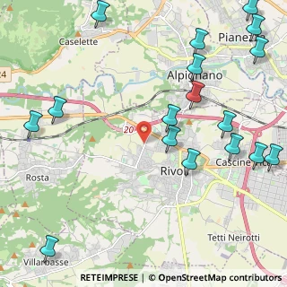 Mappa Corso Alcide de Gasperi, 10098 Rivoli TO, Italia (2.97)