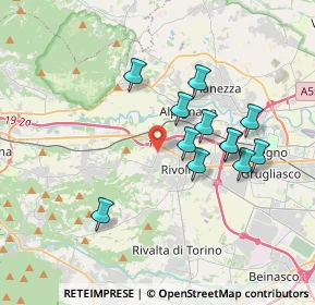 Mappa Corso Alcide de Gasperi, 10098 Rivoli TO, Italia (3.2525)