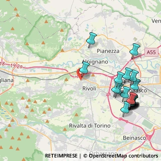 Mappa Corso Alcide de Gasperi, 10098 Rivoli TO, Italia (5.196)