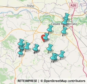 Mappa Via Olearo, 15030 Sala Monferrato AL, Italia (7.06733)