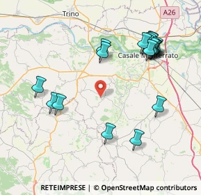 Mappa Via Olearo, 15030 Sala Monferrato AL, Italia (8.896)