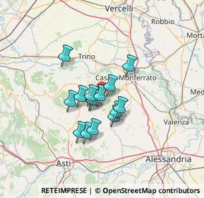 Mappa Via Olearo, 15030 Sala Monferrato AL, Italia (8.92467)