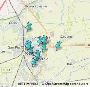 Mappa Via del Cervo, 45100 Rovigo RO, Italia (1.44273)
