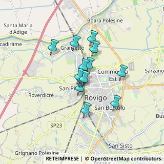 Mappa Via Chiarugi Vincenzo, 45100 Rovigo RO, Italia (1.21462)