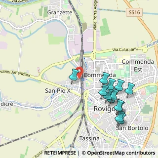 Mappa Via Chiarugi Vincenzo, 45100 Rovigo RO, Italia (1.12846)