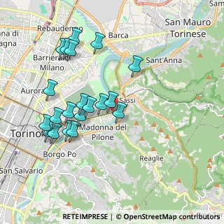 Mappa Via Giovenale Ancina, 10153 Torino TO, Italia (1.9585)