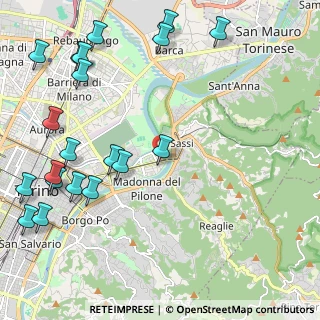 Mappa Via Giovenale Ancina, 10153 Torino TO, Italia (2.9195)