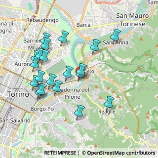 Mappa Via Giovenale Ancina, 10153 Torino TO, Italia (1.987)