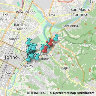 Mappa Via Giovenale Ancina, 10153 Torino TO, Italia (1.36235)