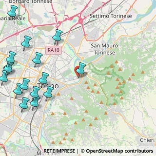 Mappa Via Giovenale Ancina, 10153 Torino TO, Italia (6.22375)