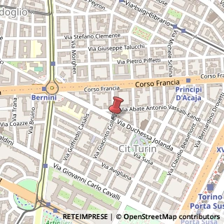 Mappa Via Collegno Giacinto, 45, 10138 Torino, Torino (Piemonte)