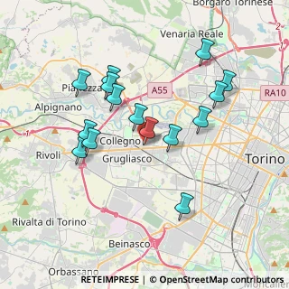 Mappa Via Paolo Losa.civico, 10093 Collegno TO, Italia (3.53267)