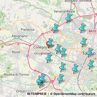 Mappa Via Paolo Losa.civico, 10093 Collegno TO, Italia (5.09313)