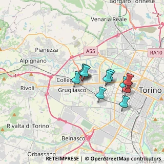 Mappa Via Paolo Losa.civico, 10093 Collegno TO, Italia (2.59364)