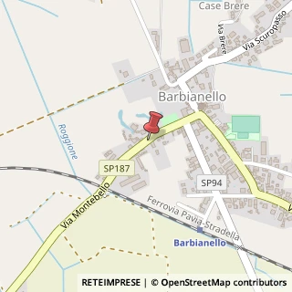 Mappa Via Montebello, 37, 27041 Barbianello PV, Italia, 27041 Barbianello, Pavia (Lombardia)