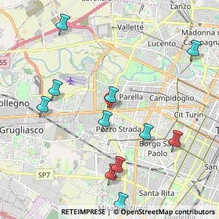 Mappa Corso Francia, 10132 Torino TO, Italia (2.55364)