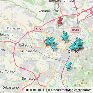 Mappa Corso Francia, 10132 Torino TO, Italia (4.05462)