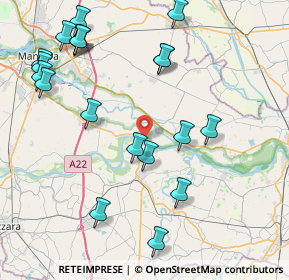 Mappa Via Molinara, 46031 Bagnolo San Vito MN, Italia (9.7525)