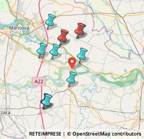 Mappa Via Molinara, 46031 Bagnolo San Vito MN, Italia (7.10167)