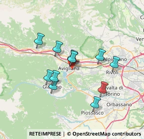 Mappa Via Sant'Agostino, 10051 Avigliana TO, Italia (5.70083)