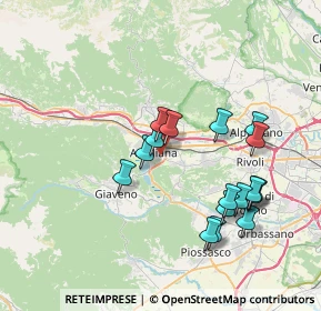 Mappa Via Sant'Agostino, 10051 Avigliana TO, Italia (7.30941)