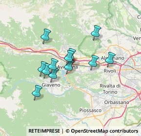 Mappa Via Sant'Agostino, 10051 Avigliana TO, Italia (5.5375)