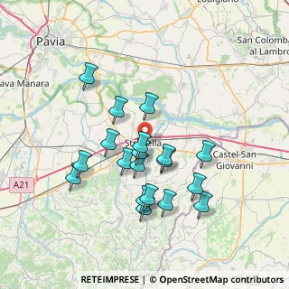 Mappa Via Bottini, 27049 Stradella PV, Italia (6.60947)