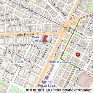 Mappa Via Claudio Beaumont,  20, 10138 Torino, Torino (Piemonte)