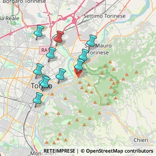 Mappa Strada alla Villa d'Agliè, 10132 Torino TO, Italia (3.68545)