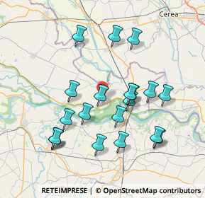 Mappa 46030 Serravalle a po MN, Italia (7.501)