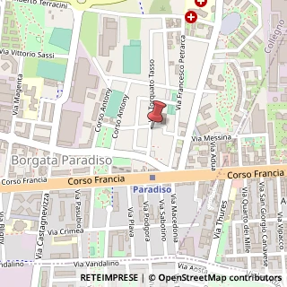Mappa Via Torquato Tasso, 22, 10093 Collegno, Torino (Piemonte)