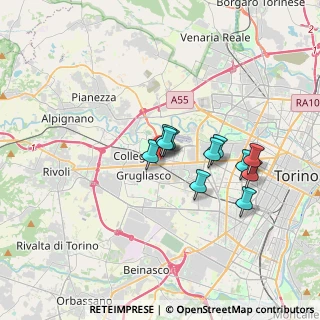 Mappa Via Richard Oriente, 10093 Collegno TO, Italia (2.68091)