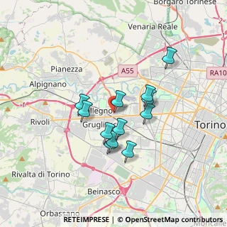 Mappa Via Richard Oriente, 10093 Collegno TO, Italia (2.70167)