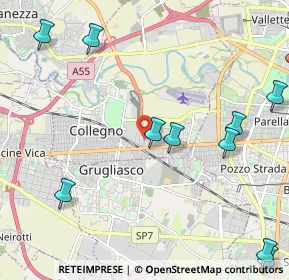 Mappa Via Maria Bricca, 10090 Collegno TO, Italia (2.95091)