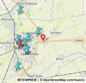 Mappa SR 443, 45100 Rovigo RO (2.22636)