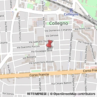 Mappa Via Giuseppe Verdi, 32, 10093 Collegno, Torino (Piemonte)