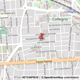 Mappa Via Alfonso Lamarmora, 27, 10093 Collegno, Torino (Piemonte)