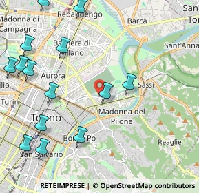 Mappa Lungo Dora Voghera, 10122 Torino TO, Italia (2.73643)