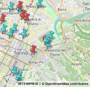 Mappa Lungo Dora Voghera, 10122 Torino TO, Italia (2.81105)