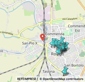 Mappa Via Cristoforo Colombo, 45100 Rovigo RO, Italia (1.05538)