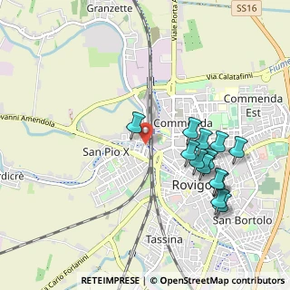 Mappa Via Cristoforo Colombo, 45100 Rovigo RO, Italia (1.01538)