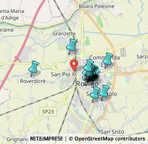 Mappa Via Cristoforo Colombo, 45100 Rovigo RO, Italia (1.1095)