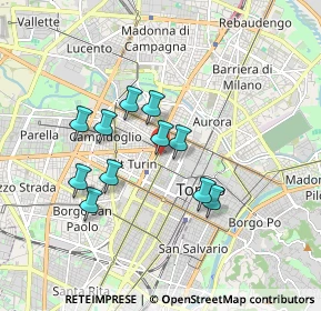 Mappa Via Giuseppe Luigi Passalacqua, 10122 Torino TO, Italia (1.46636)