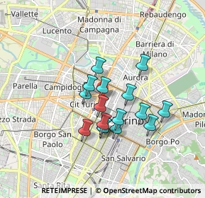 Mappa Via Giuseppe Luigi Passalacqua, 10122 Torino TO, Italia (1.3175)