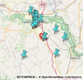 Mappa SS 31, 15030 Occimiano AL, Italia (6.659)