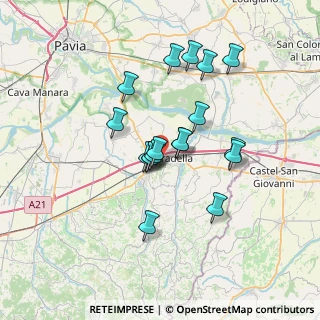 Mappa Via Quartiere Piave, 27049 Stradella PV, Italia (5.76444)