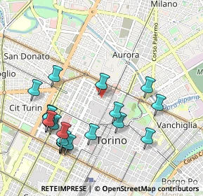 Mappa Via Sant'Agostino, 10122 Torino TO, Italia (1.091)