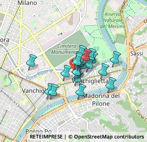 Mappa Presso AESTHETIC CLINIC, 10153 Torino TO, Italia (0.521)