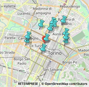 Mappa Via Carlo Boucheron, 10122 Torino TO, Italia (1.40167)